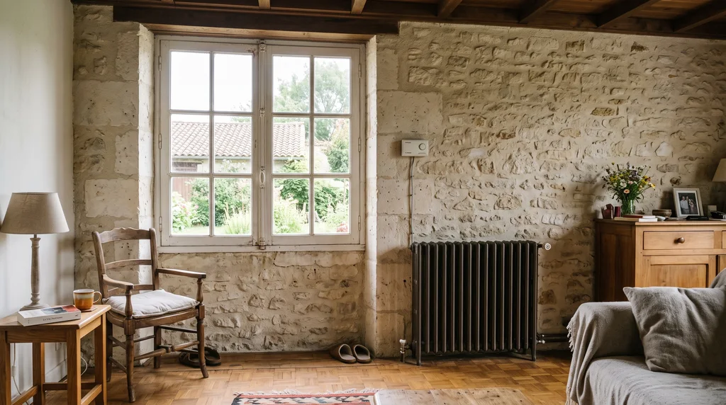 Chauffage, menuiseries et isolation — ce qui pèse sur l'étiquette énergie — DPE à Île-de-Sein