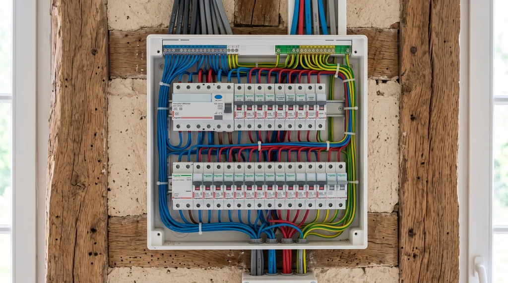 Tableau électrique — contrôle de l'installation intérieure — Électricité à Brest