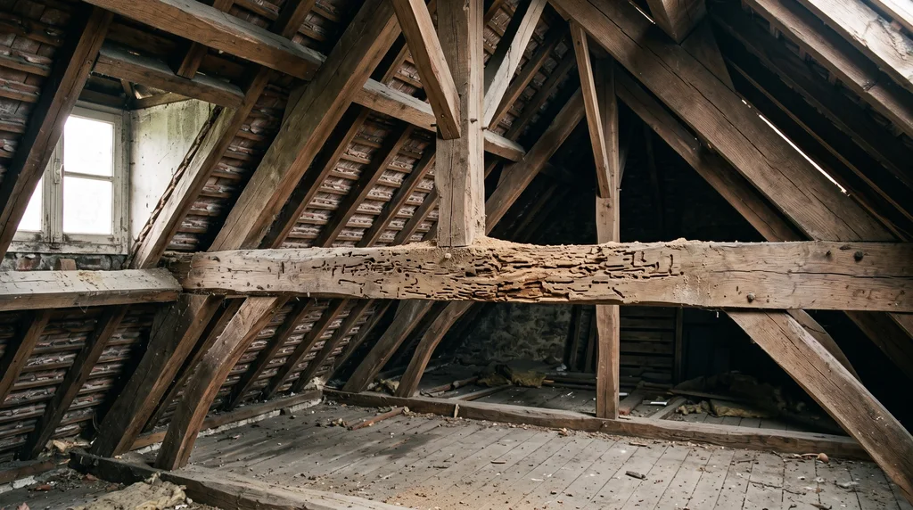 Bois de structure et charpente — sondage des bois — Termites à Brest